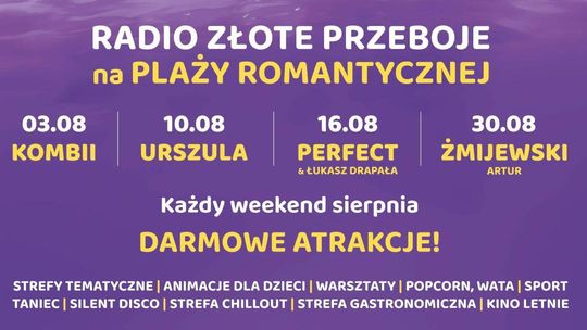 Koncert zespołu PERFECT & Łukasz Drapała - Radio Złote Przeboje na Plaży Romantycznej Koncert zespołu PERFECT & Łukasz Drapała - Radio Złote Przeboje na Plaży Romantycznej