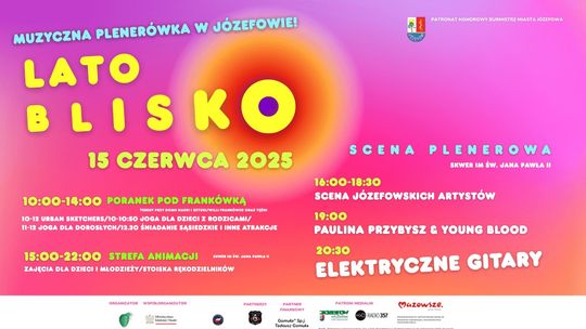 Koncert ELEKTRYCZNE GITARY - Muzyczna Plenerówka w Józefowie - Lato już blisko Koncert ELEKTRYCZNE GITARY - Muzyczna Plenerówka w Józefowie - Lato już blisko