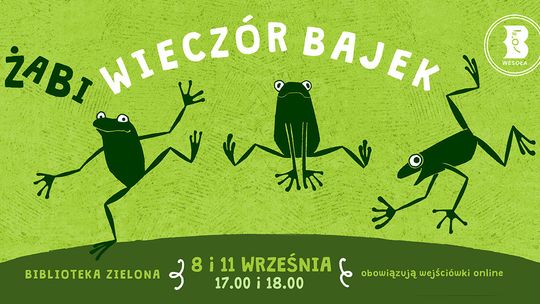 Żabi wieczór bajek w Bibliotece w Zielonej Żabi wieczór bajek w Bibliotece w Zielonej