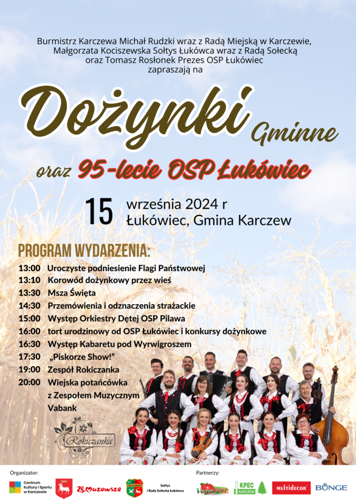 Dożynki Gminne i obchody 95-lecia OSP Łukówiec Dożynki Gminne i obchody 95-lecia OSP Łukówiec