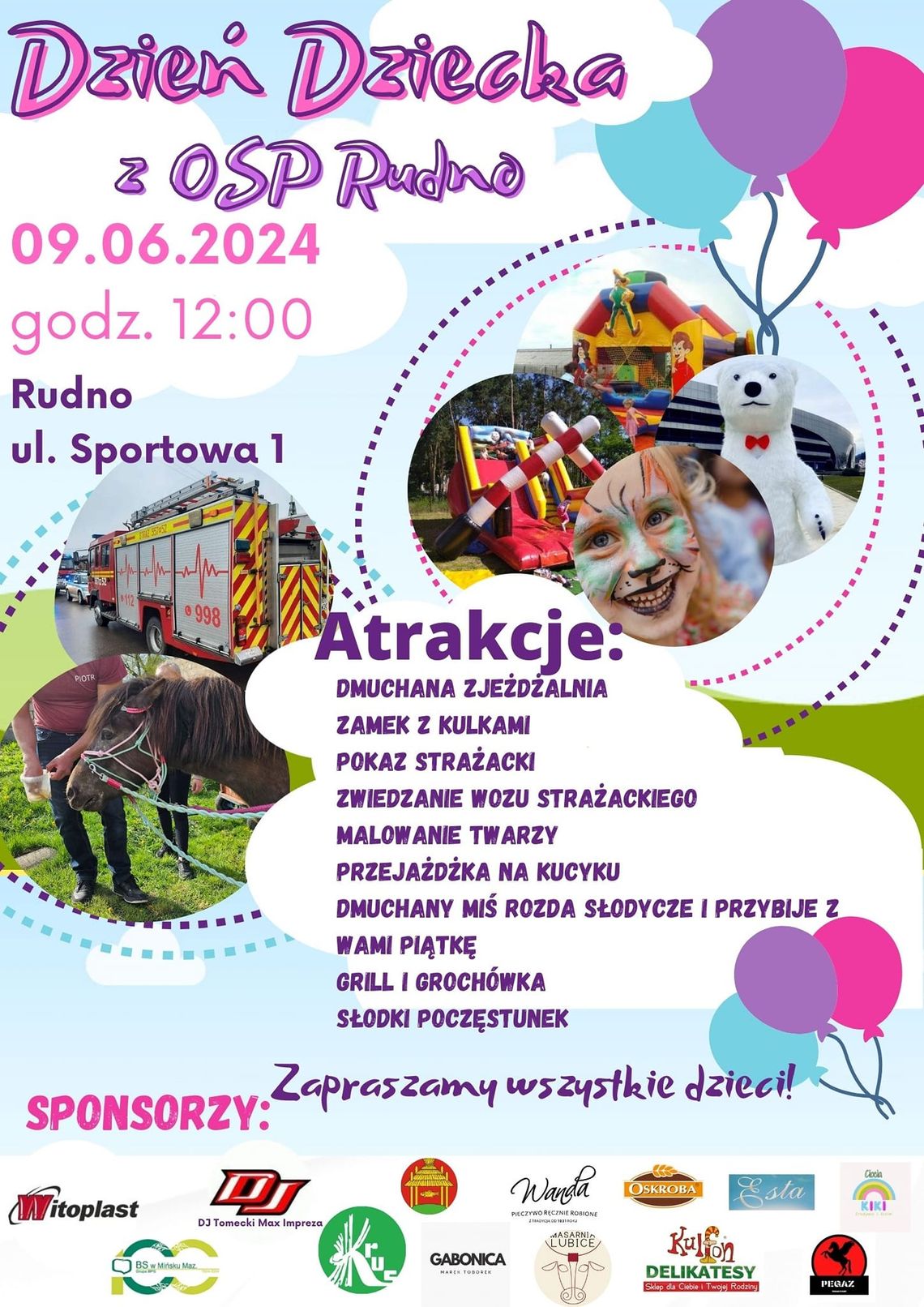Dzień Dziecka w OSP Rudno Dzień Dziecka w OSP Rudno