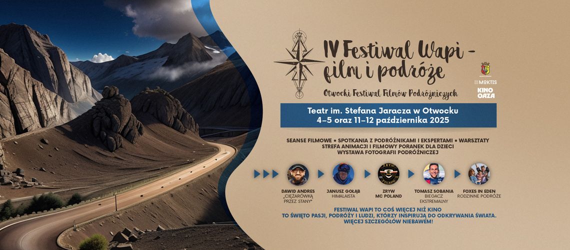 IV Festiwal WAPI - film i podróże. Otwocki festiwal filmów podróżniczych, 2025