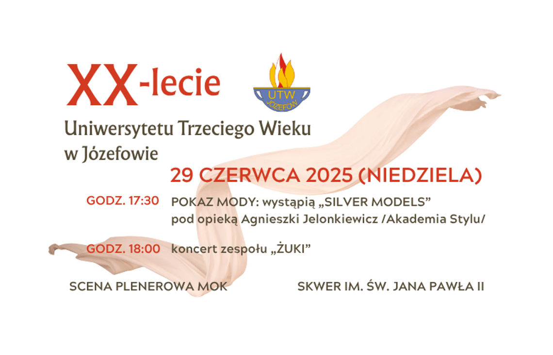 JUBILEUSZ 20-LECIA JÓZEFOWSKIEGO UTW - KONCERT ZESPOŁU ŻUKI JUBILEUSZ 20-LECIA JÓZEFOWSKIEGO UTW - KONCERT ZESPOŁU ŻUKI