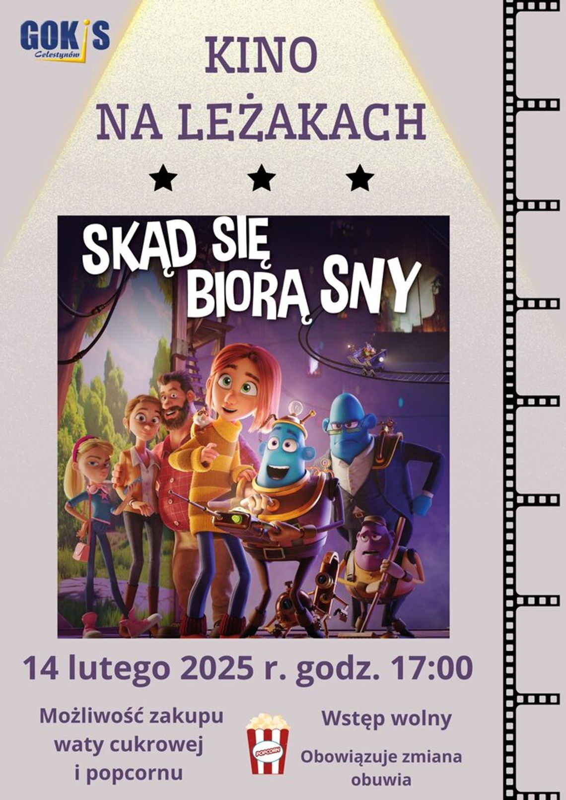 Kino na leżakach dla najmłodszych - "Skąd się biorą sny" Kino na leżakach dla najmłodszych - "Skąd się biorą sny"