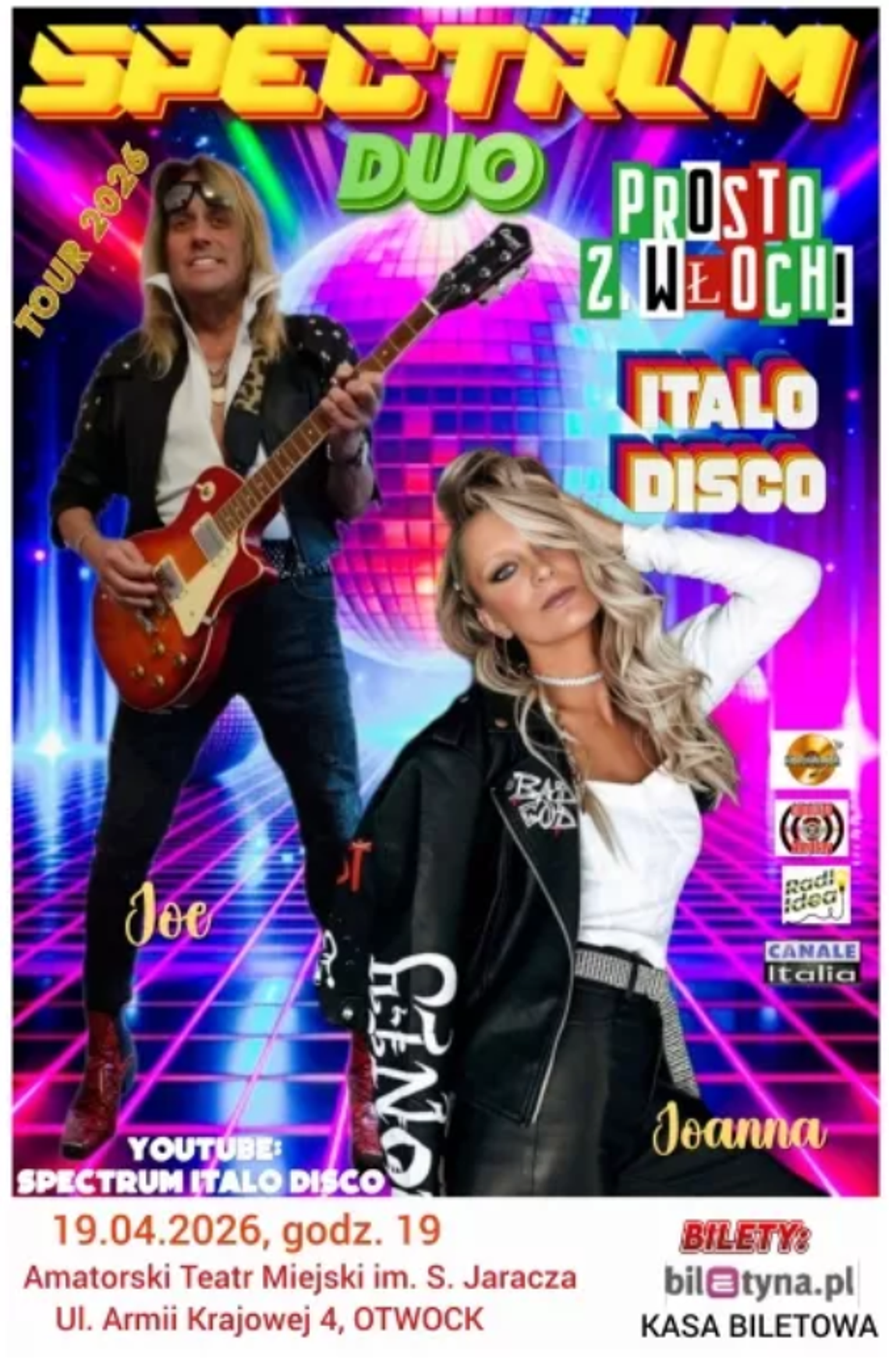 KONCERT DUETU SPECTRUM: WIECZÓR Z MUZYKĄ WŁOSKĄ – ITALO DISCO