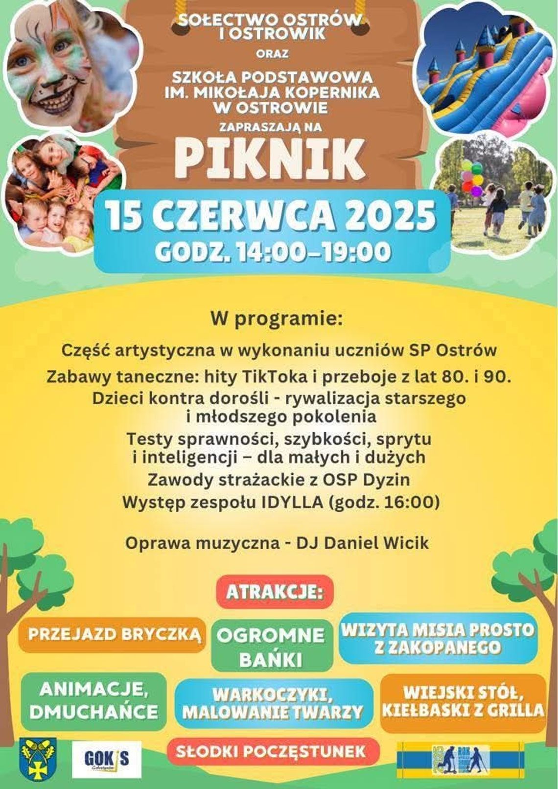 Koncert zespołu IDYLLA i Piknik Sołectw Ostrów i Ostrowik Koncert zespołu IDYLLA i Piknik Sołectw Ostrów i Ostrowik