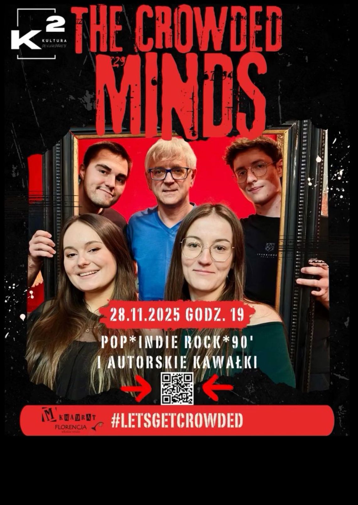 Koncert zespołu The Crowded Minds w M-Kwadrat