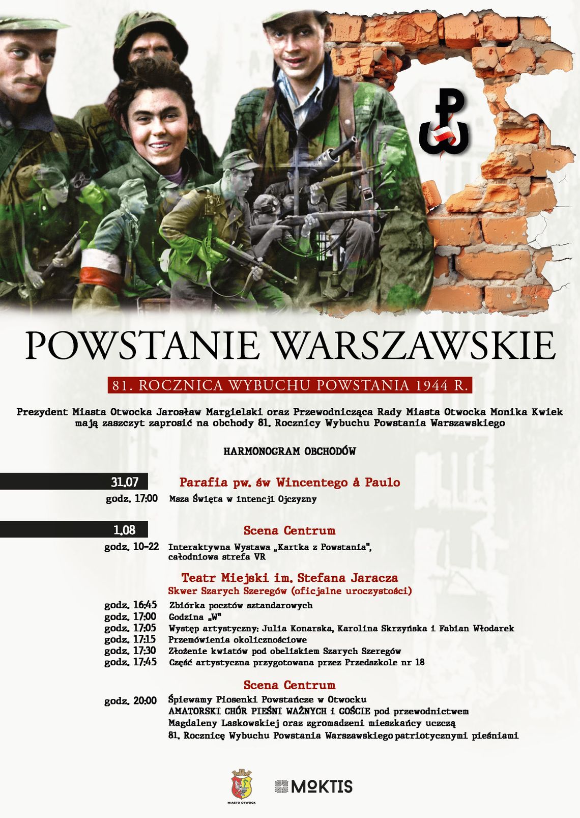 Miejskie Obchody 81. rocznicy wybuchu Powstania Warszawskiego!
