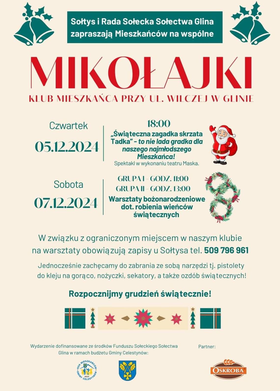Mikołajki w Sołectwie Glina