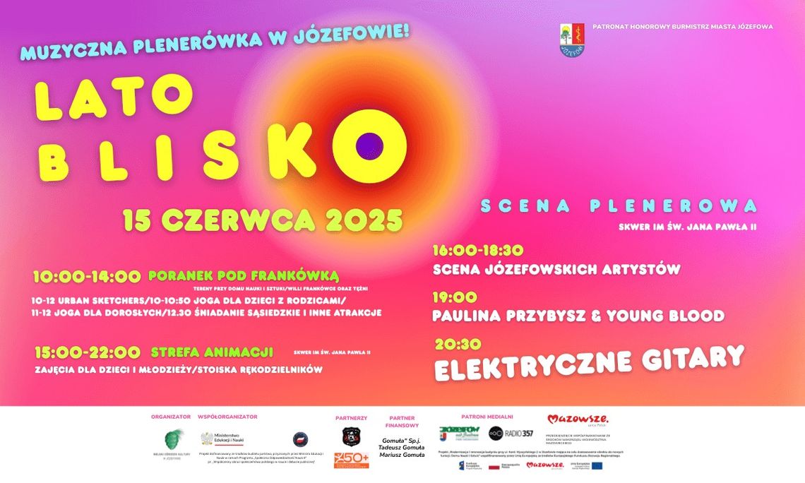 Muzyczna Plenerówka w Józefowie - Lato już blisko Muzyczna Plenerówka w Józefowie - Lato już blisko