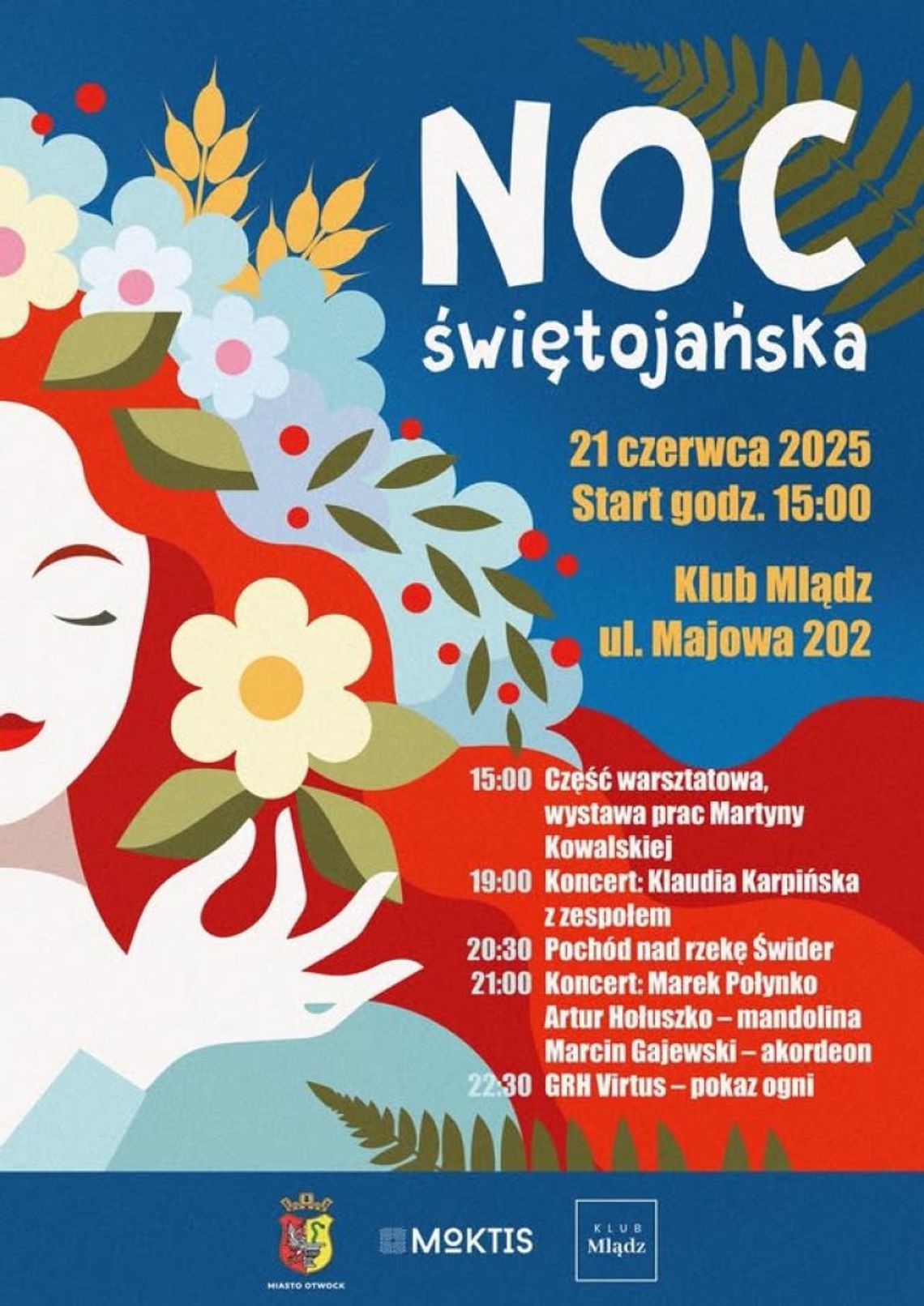 Noc Świętojańska 2025 w Otwocku - Koncerty i pokaz ognia Noc Świętojańska 2025 w Otwocku - Koncerty i pokaz ognia
