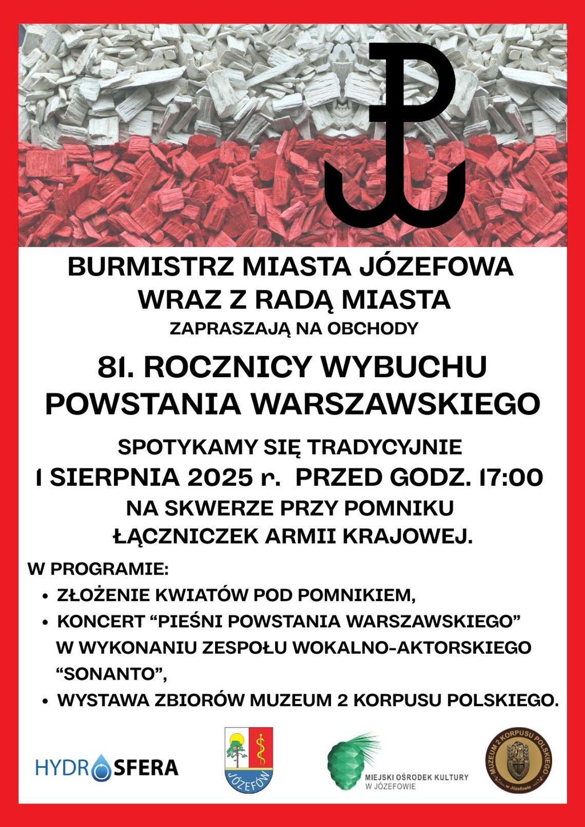 Obchody 81. rocznicy wybuchu Powstania Warszawskiego w Józefowie Obchody 81. rocznicy wybuchu Powstania Warszawskiego w Józefowie