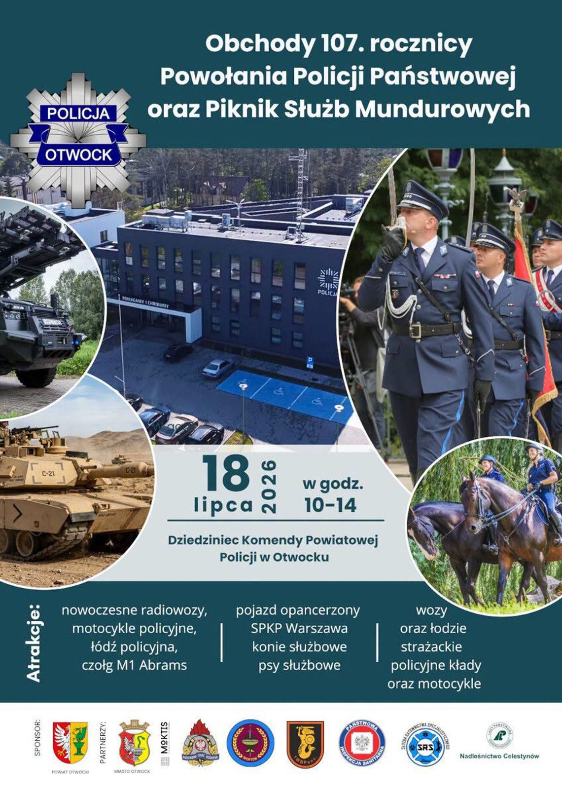 Otwock świętuje 107. rocznicę Policji Państwowej z Piknikiem Służb Mundurowych Otwock świętuje 107. rocznicę Policji Państwowej z Piknikiem Służb Mundurowych