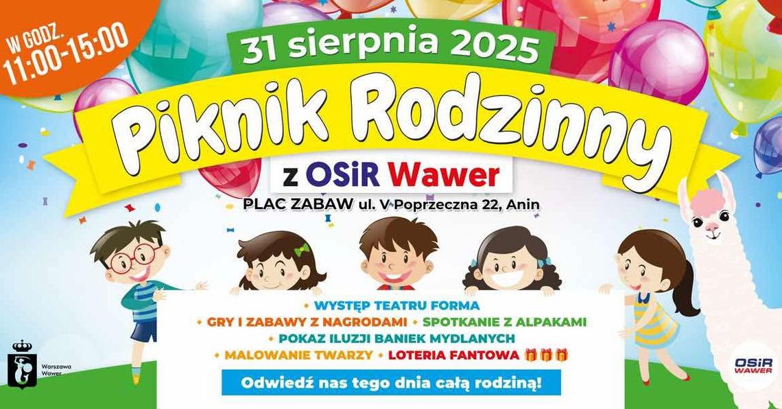 Piknik Rodzinny z OSiR Wawer Piknik Rodzinny z OSiR Wawer