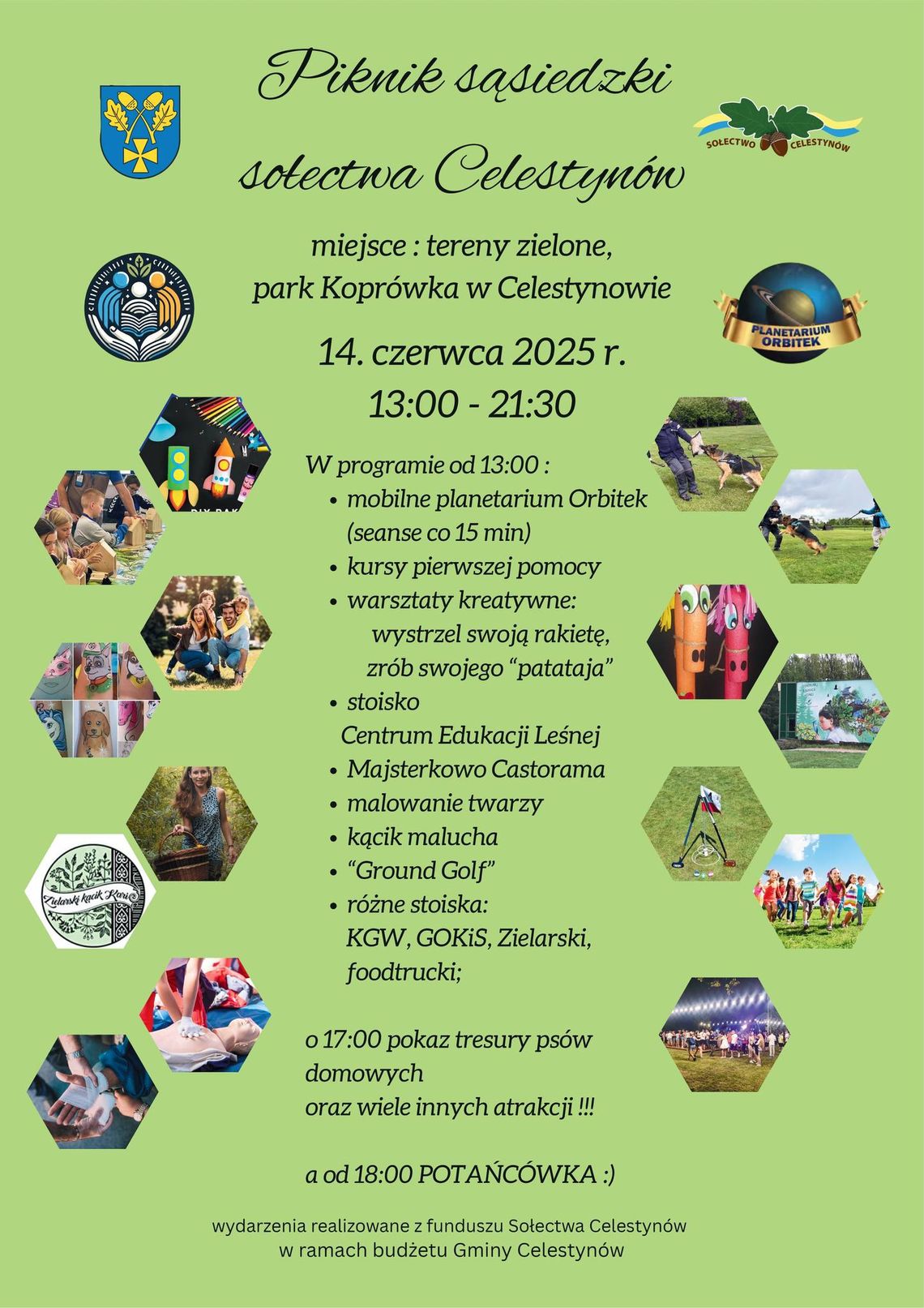 Piknik sąsiedzki sołectwa Celestynów i Wieczorna Potańcówka Piknik sąsiedzki sołectwa Celestynów i Wieczorna Potańcówka