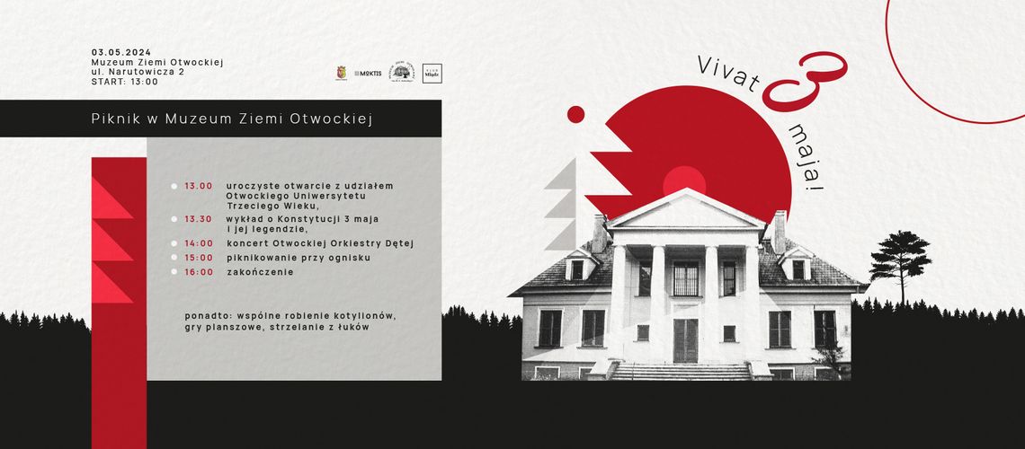 Piknik w Muzeum Ziemi Otwockiej - Vivat 3 Maja! Piknik w Muzeum Ziemi Otwockiej - Vivat 3 Maja!