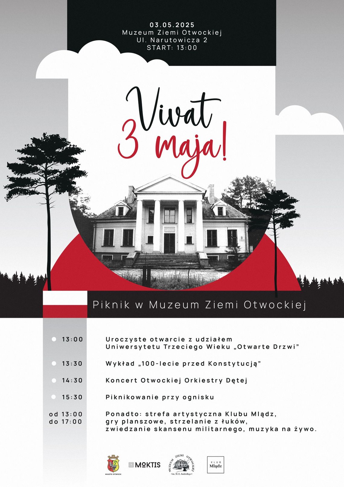 Piknik w Muzeum Ziemi Otwockiej: Vivat 3 Maja! Piknik w Muzeum Ziemi Otwockiej: Vivat 3 Maja!