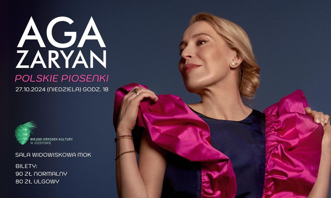 Polskie Piosenki - koncert Aga Zaryan z zespołem Polskie Piosenki - koncert Aga Zaryan z zespołem