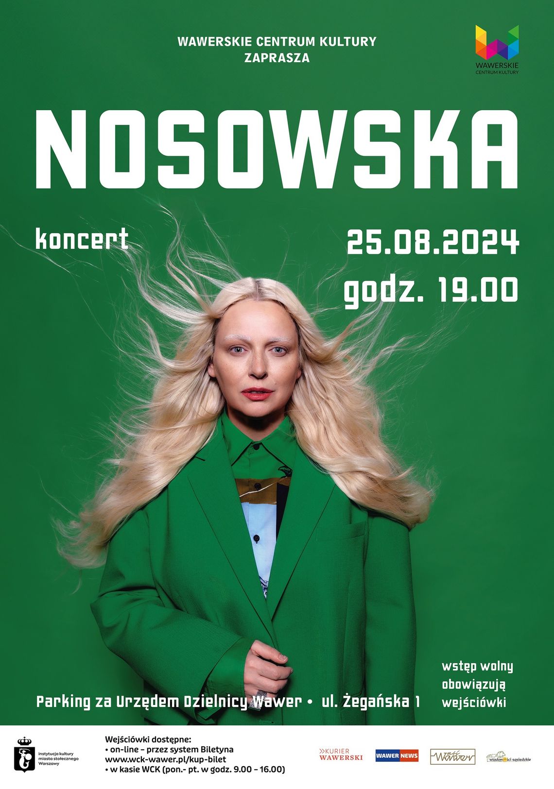 Pożegnanie wakacji 2024 - Katarzyna Nosowska na żywo w Wawrze! Pożegnanie wakacji 2024 - Katarzyna Nosowska na żywo w Wawrze!