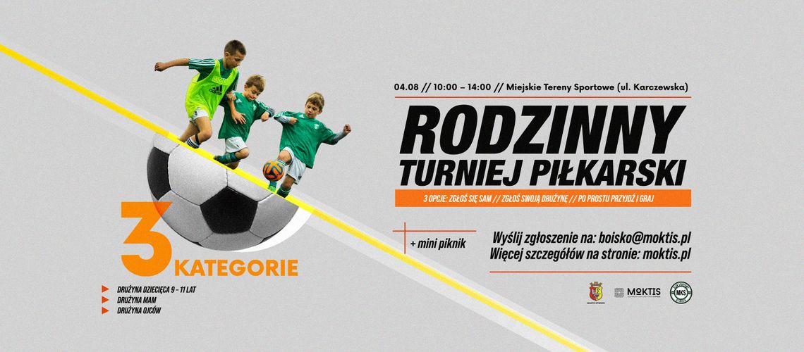RODZINNY TURNIEJ PIŁKARSKI - czyli mini piknik na Miejskich Terenach Sportowych RODZINNY TURNIEJ PIŁKARSKI - czyli mini piknik na Miejskich Terenach Sportowych