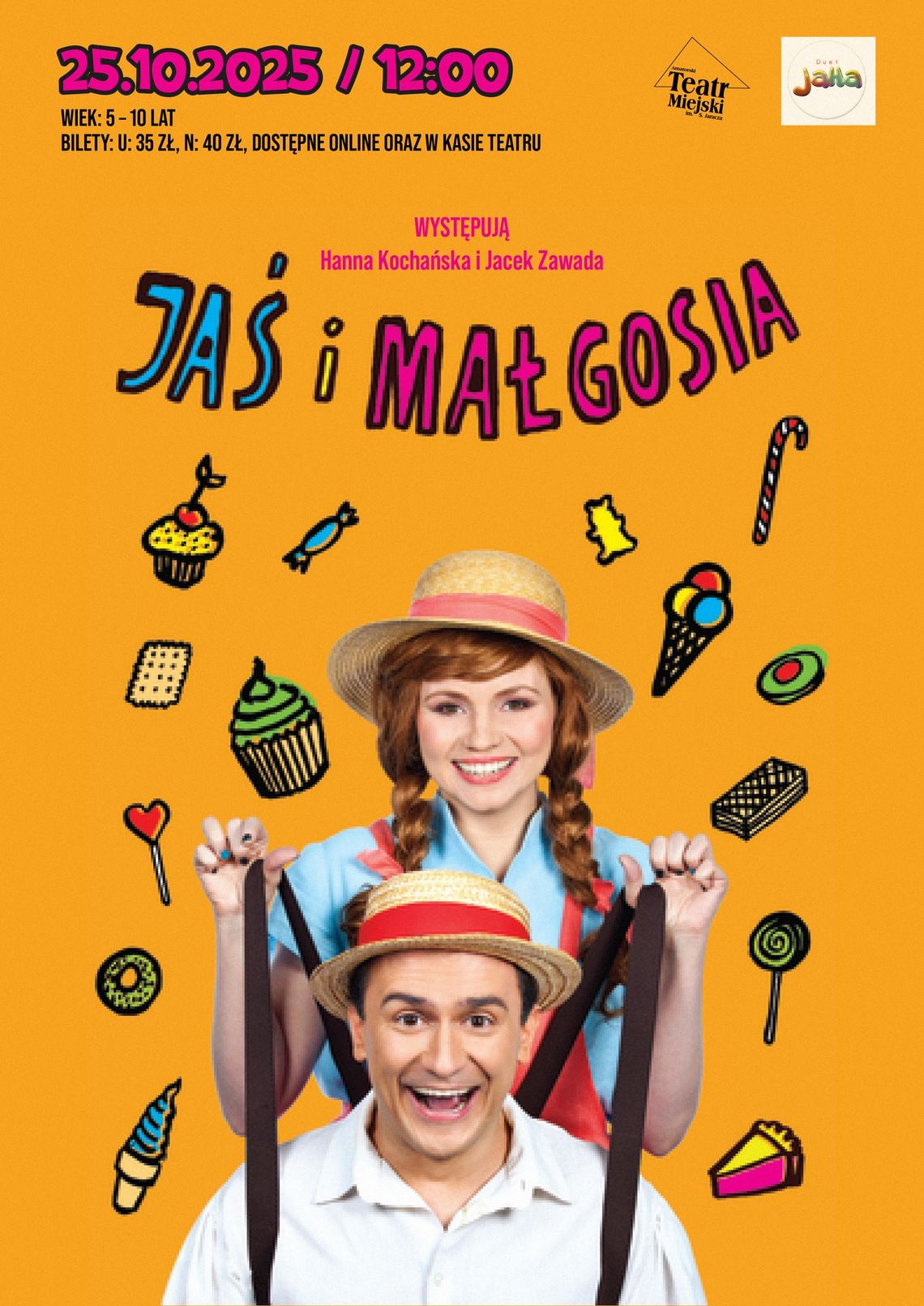 Spektakl dla dzieci "Jaś i Małgosia" w Teatrze Jaracza Spektakl dla dzieci "Jaś i Małgosia" w Teatrze Jaracza