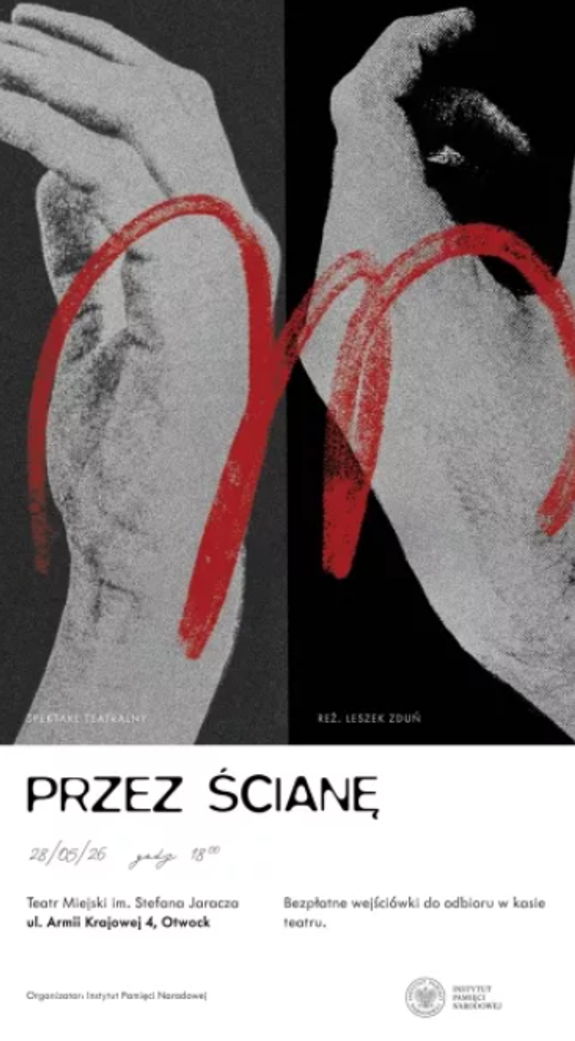 Spektakl "Przez ścianę" Spektakl "Przez ścianę"
