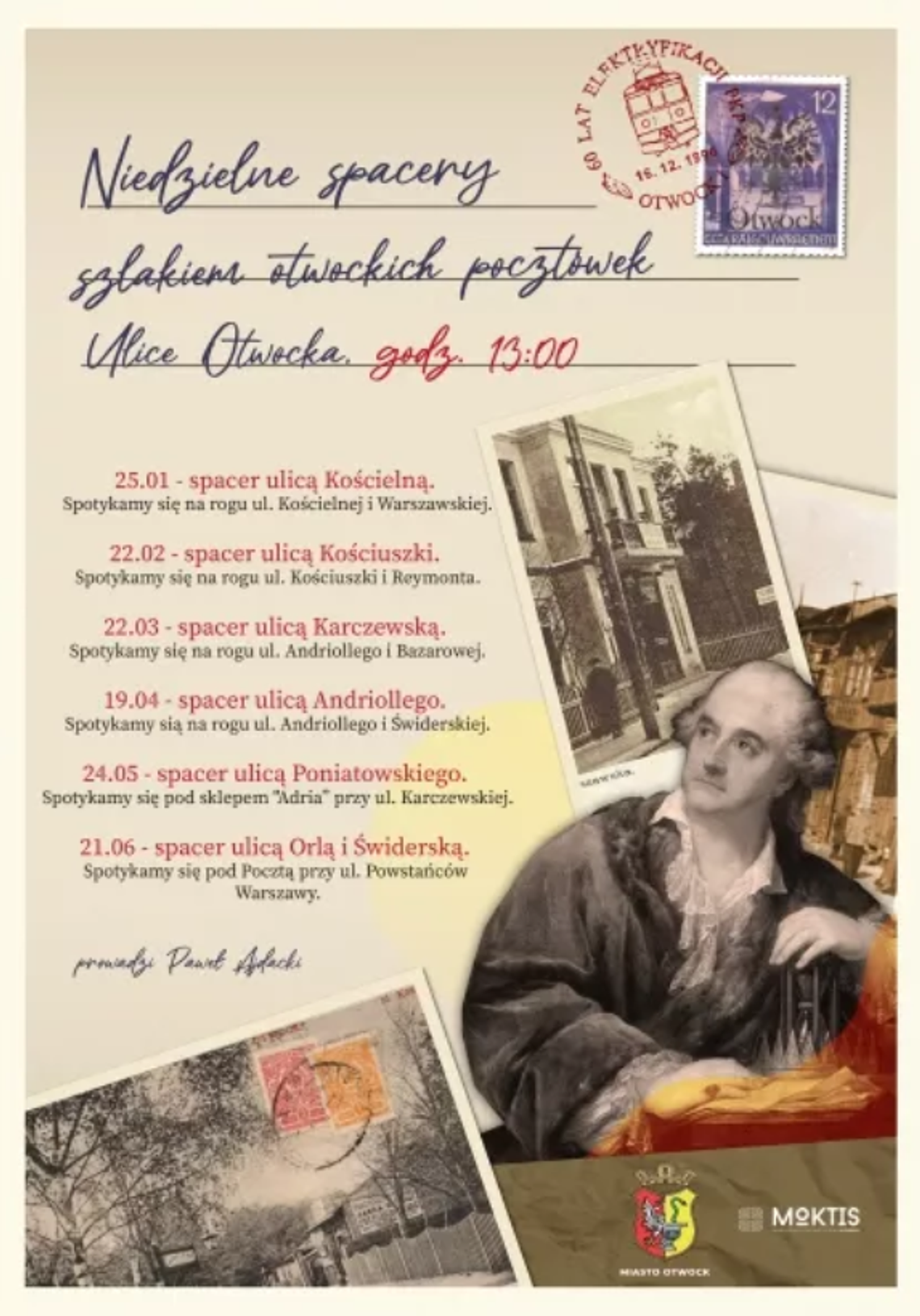 "SZLAKIEM OTWOCKICH POCZTÓWEK" - Spacer ulicą Andriollego