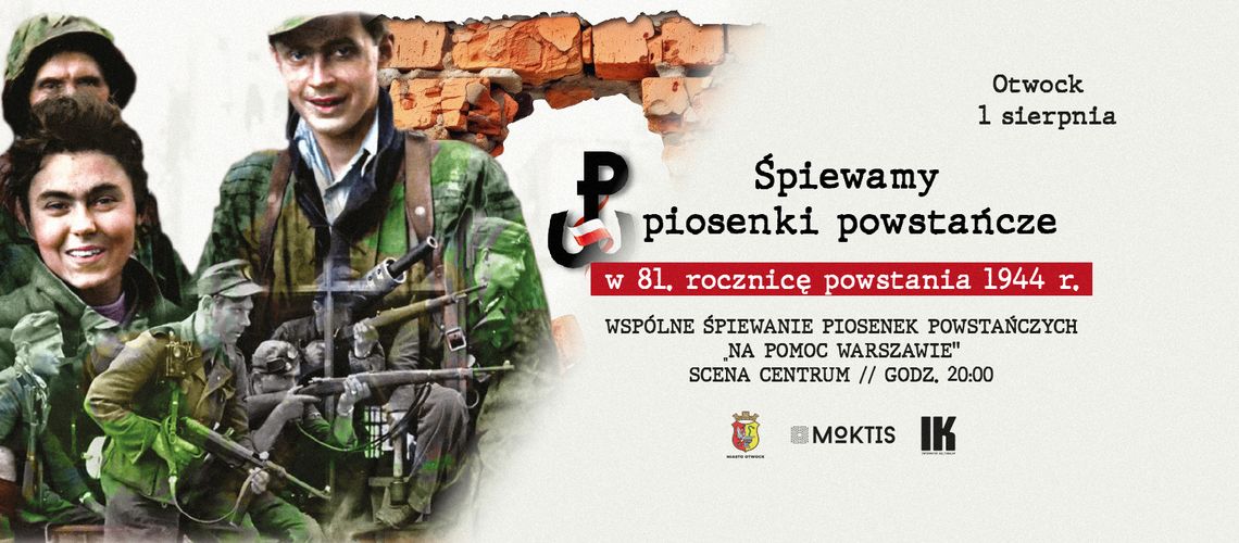 Wspólne śpiewanie pieśni powstańczych w 81. rocznicę Powstania Warszawskiego Wspólne śpiewanie pieśni powstańczych w 81. rocznicę Powstania Warszawskiego