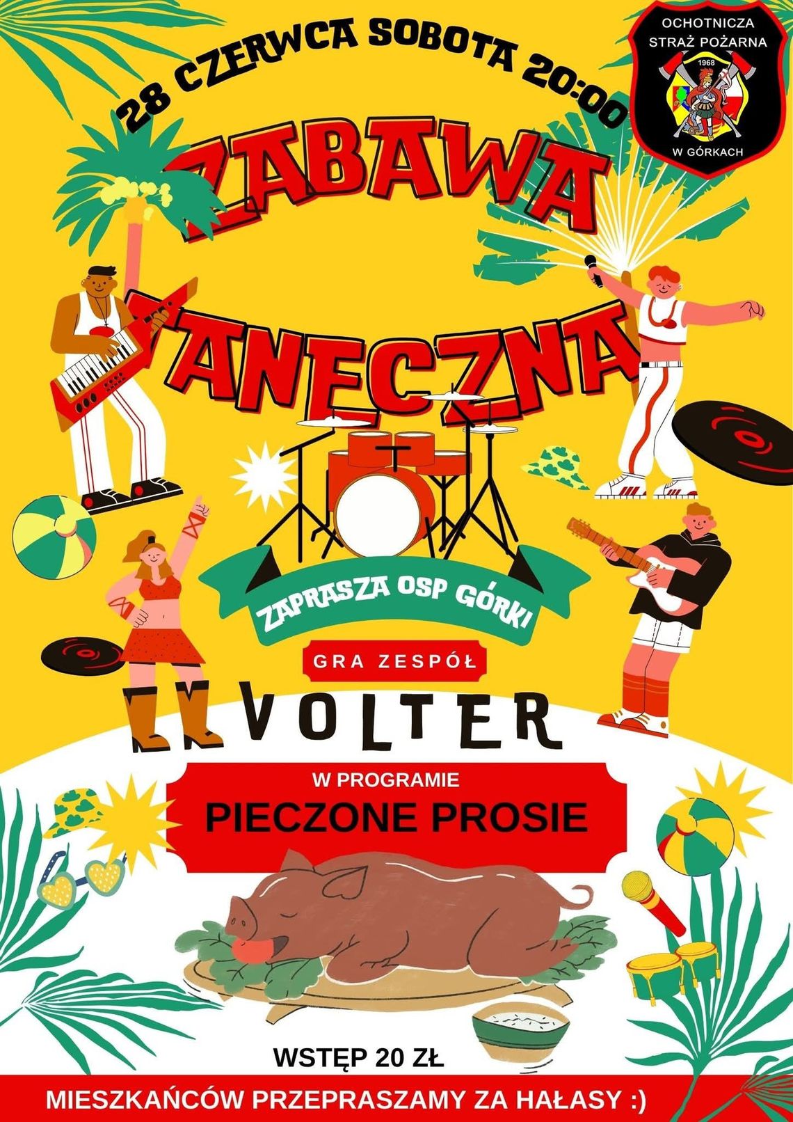 Zabawa taneczna i pieczone prosię - gra zespół VOLTER Zabawa taneczna i pieczone prosię - gra zespół VOLTER