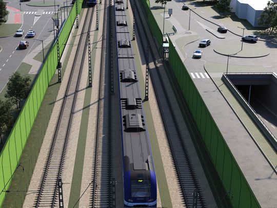 Wizualizacja – nowe, bezkolizyjne skrzyżowanie w Józefowie Wizualizacja – nowe, bezkolizyjne skrzyżowanie w Józefowie