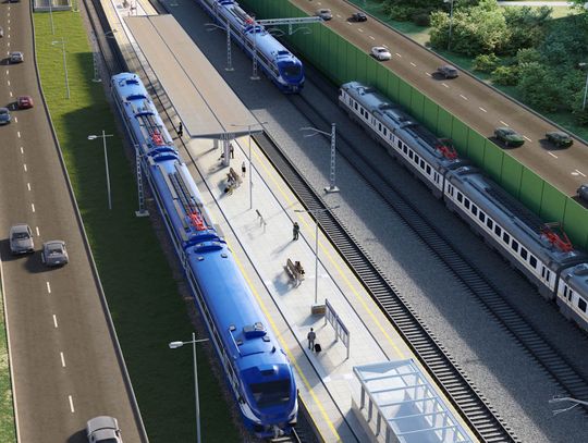 Wizualizacja – przystanek kolejowy Warszawa Anin (2) Wizualizacja – przystanek kolejowy Warszawa Anin (2)