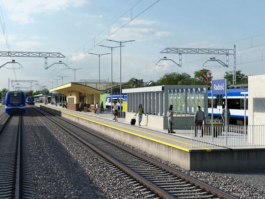 Wizualizacja – przystanek kolejowy Warszawa Radość (1) Wizualizacja – przystanek kolejowy Warszawa Radość (1)