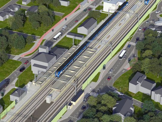 Wizualizacja – stacja kolejowa Warszawa Falenica (2) Wizualizacja – stacja kolejowa Warszawa Falenica (2)