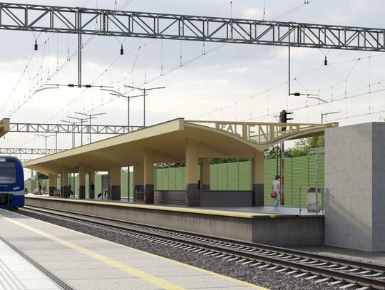 Wizualizacja – stacja kolejowa Warszawa Falenica (1)