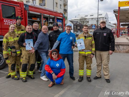Niebieski dzień w centrum Otwocka