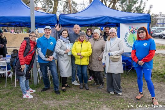 Niebieski dzień w centrum Otwocka