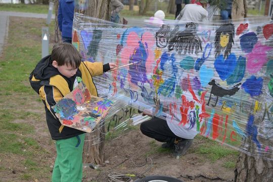 Niebieski dzień w centrum Otwocka