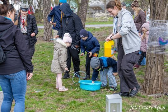Niebieski dzień w centrum Otwocka