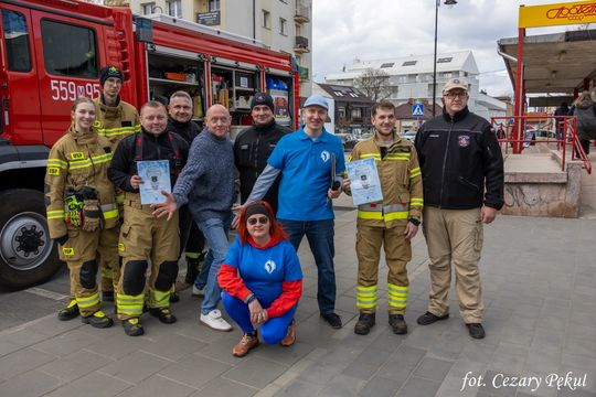 Niebieski dzień w centrum Otwocka